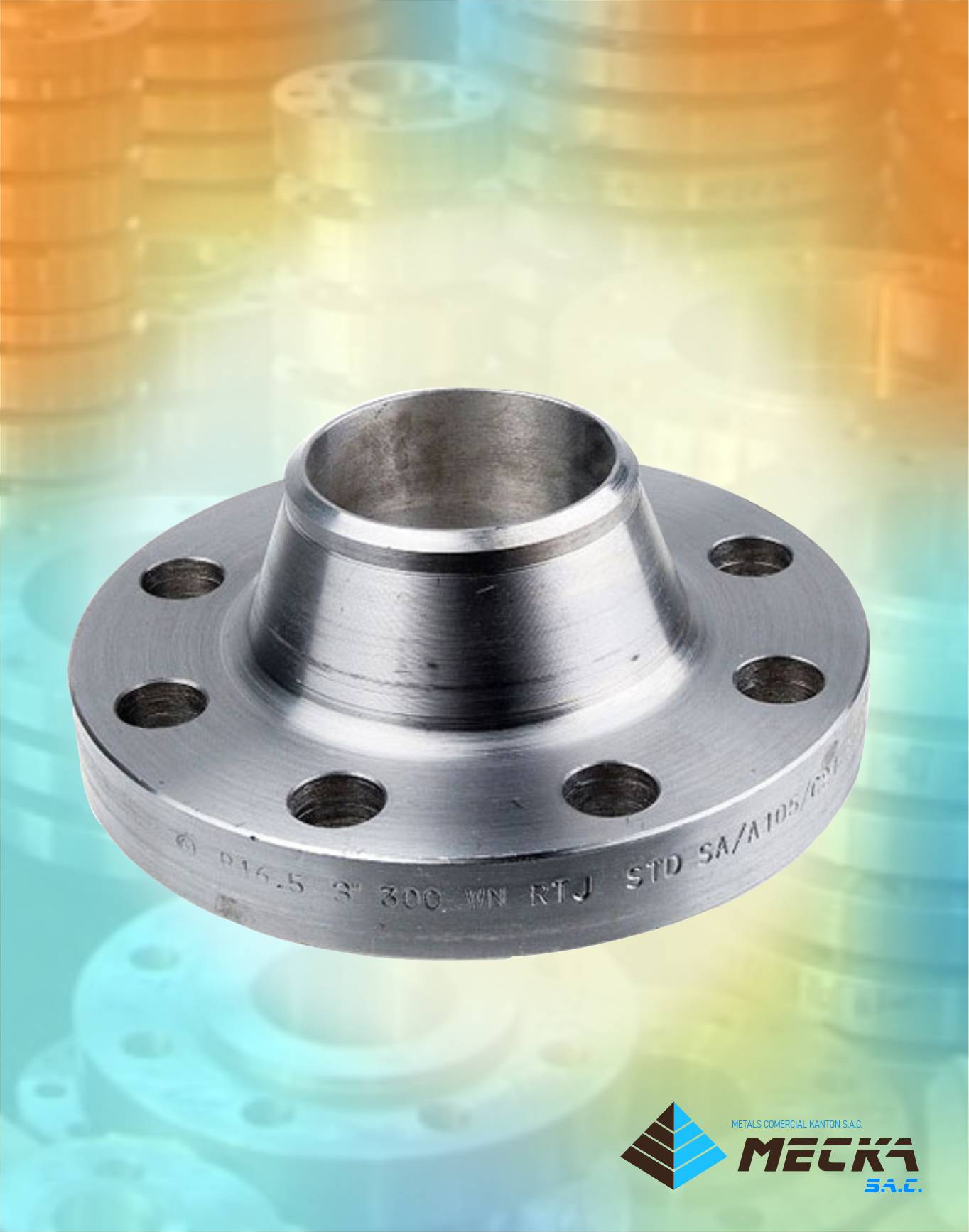 brida para soldar welding neck meckasac