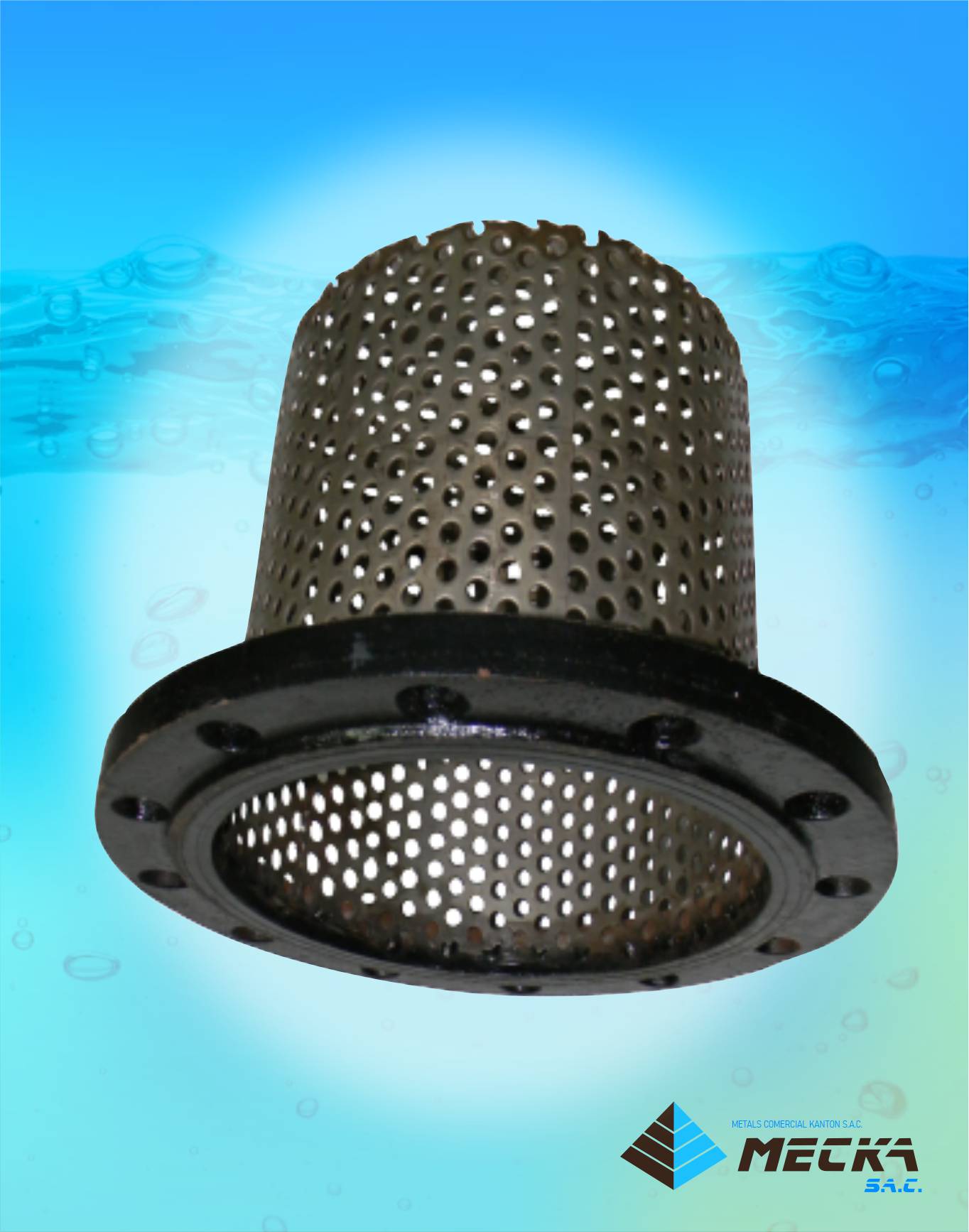 canastilla de acero inoxidable meckasac